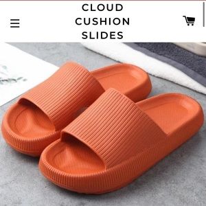 Orange cloud cushion slides